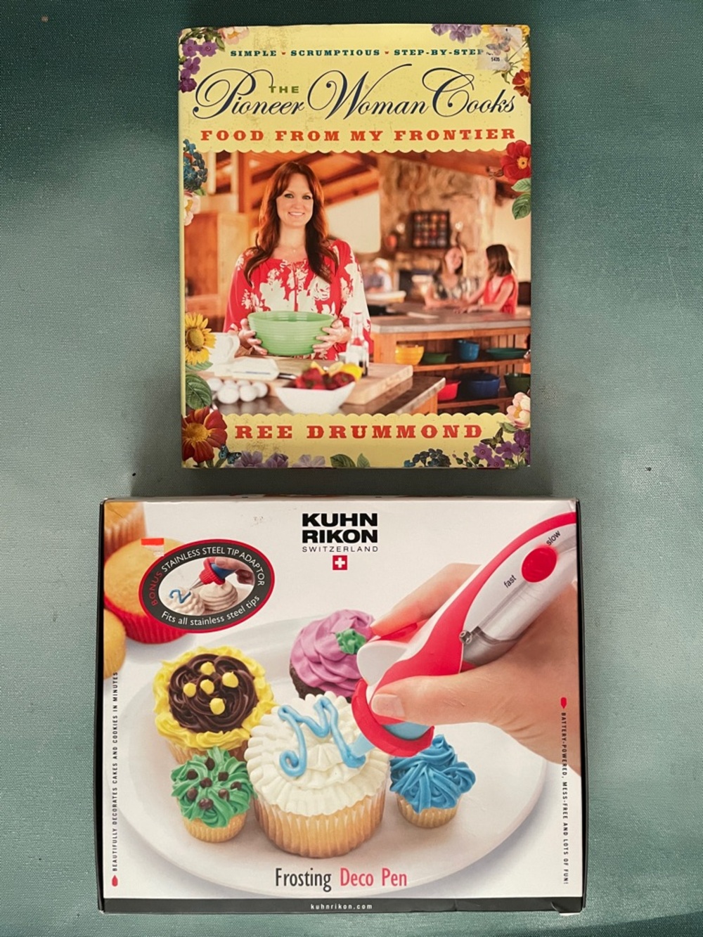 Kuhn Rikon Frosting Deco Pan NIB Cake Decoration + The Pioneer Women Cooks Book